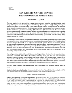 Itinerary: PDF - Victor Emanuel Nature Tours