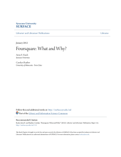 Foursquare - SUrface - Syracuse University