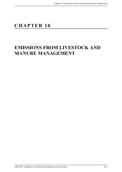 chapter 10 emissions from livestock and manure - ipcc