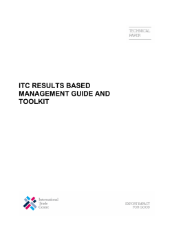 A RBM Guide and Toolkit