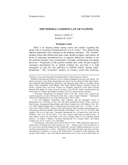 the federal common law of nations