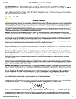 11/22/2016 30(6) Harmonization:  OPTICAL MICROSCOPY