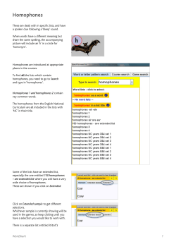 Homophones - Wordshark