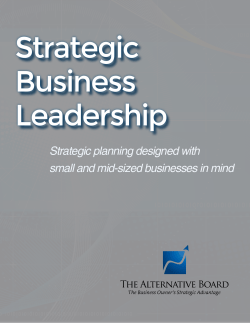 Strategic planning designed with small and mid