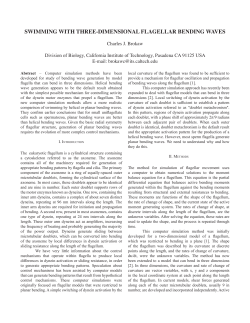 swimming with three-dimensional flagellar bending waves