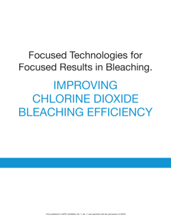 Improving chlorine dioxide bleaching