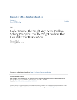 Under Review: The Wright Way - ISU ReD: Research and eData