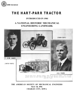 the hart-parr tractor