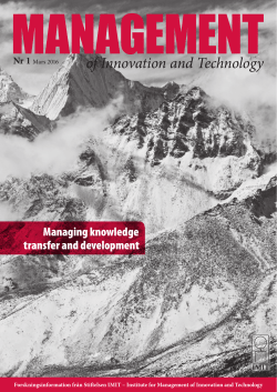 Managing knowledge transfer and development