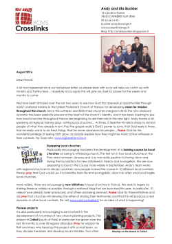 August 2016 - Crosslinks