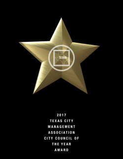 TCMA City Council of the Year Award