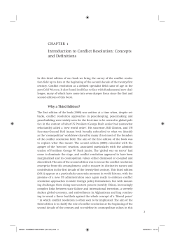 Introduction to Conflict Resolution