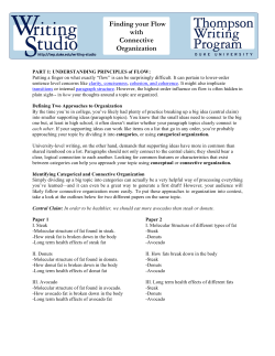 Finding your Flow with Connective Organization