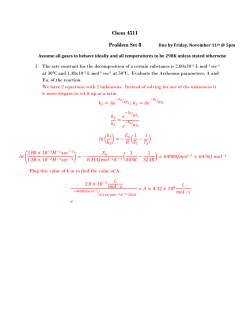 Chem 4511 Problem Set 8