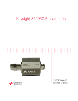 Keysight 87405C Pre