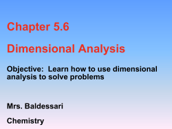 9/23 5.6 Dimensional analysis