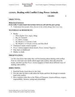 Dealing with Conflict Using Power Animals