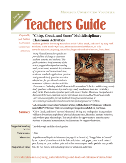 Teachers guide - Minnesota DNR