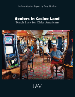 Seniors in Casino Land - Institute for American Values