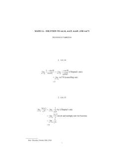 Solutions to 4.4.14, 4.4.15, 4.4.49, 4.4.71