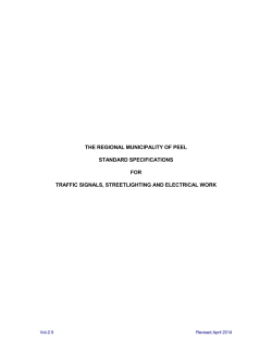 Traffic Signals, Street Lights and Electrical Work