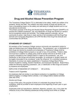 Drug and Alcohol Abuse Prevention Program