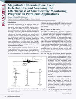 CSEG Recorder - February 2010 - Magnitude