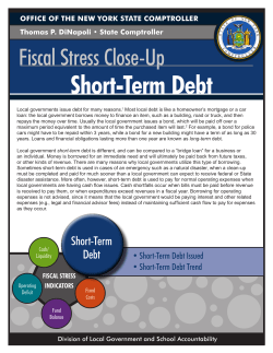 Short-Term Debt - Office of the State Comptroller