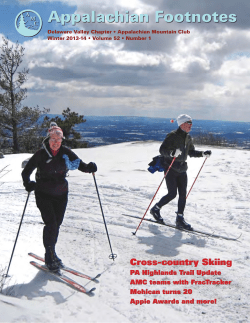 Footnotes Winter 2013-14.indd - Appalachian Mountain Club