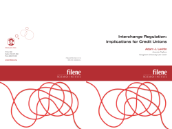 Interchange Regulation: Implications for Credit Unions