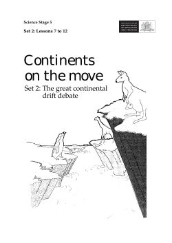Continents on the move - NSW Department of Education