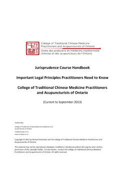 Imp Col portant llege of Jurisp t Legal f Tradit and A prudenc Princip