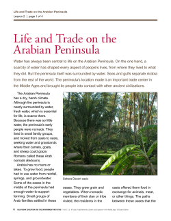 7.2.5.&mdash;Arabic Trade Networks: Growth and Expansion in the Middle