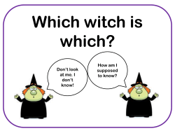 Homophones - Windmill Hill Academy