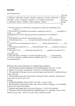 REVISION 2) Choose the correct alternative to complete these