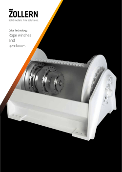 Rope winches and gearboxes