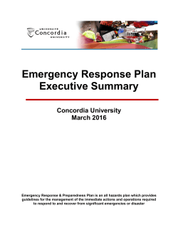 Emergency Management Plan