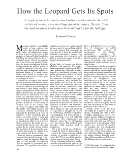 How the Leopard Gets Its Spots