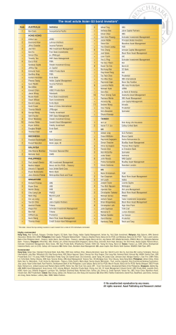 The most astute Asian G3 bond investors