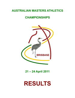 AUSTRALIAN MASTERS ATHLETICS