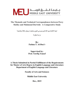 The Thematic and Technical Correspondences between Percy