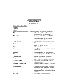 ARTICLES OF ASSOCIATION