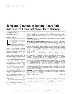 Temporal Changes in Resting Heart Rate and Deaths From