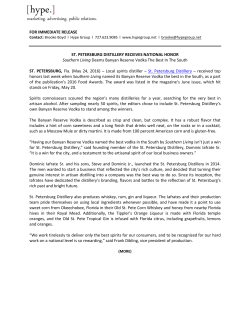 st. petersburg distillery receives national