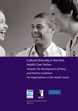 Cultural Diversity in the Irish Health Care Sector