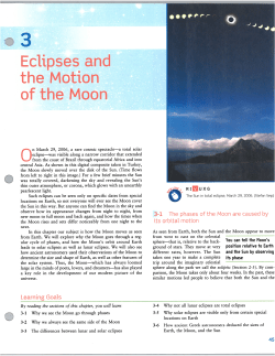 Eclipses and the Motion of the Moon C