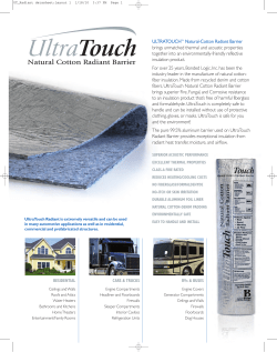 Natural Cotton Radiant Barrier