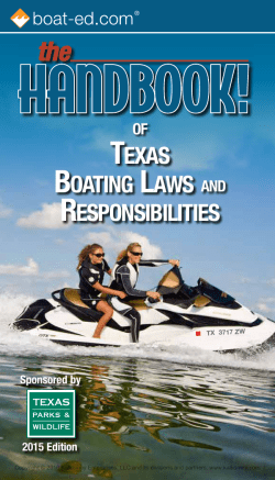 texas boating laws and responsibilities