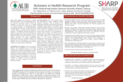 Poster - American University of Beirut