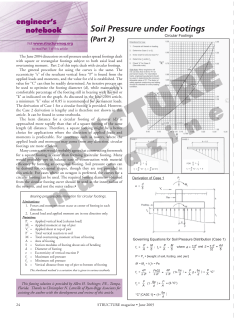 Circular Footings - STRUCTURE magazine